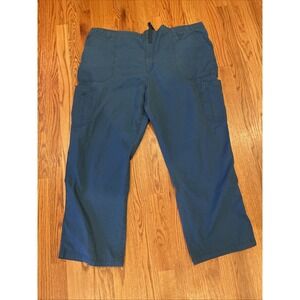 Carhartt Men's Drawstring Work Scrub Pants Ripstop Blue Regular Fit Size 3XL